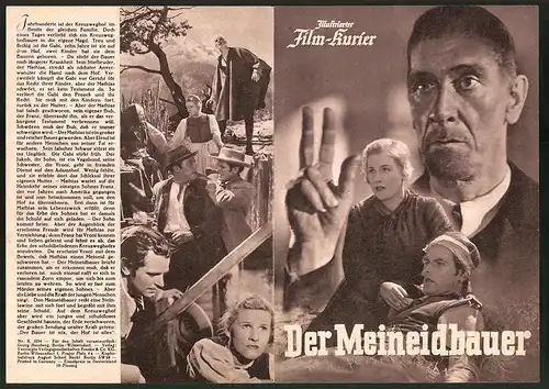 Filmprogramm IFK Nr. 3254, Der Meineidbauer, Eduard Köck, O. W. Fischer, Regie: Leopold Hainisch