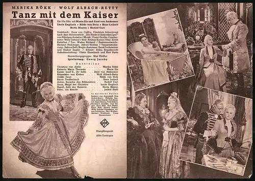 Filmprogramm IFK Nr. 3253, Tanz mit dem Kaiser, Marika Rökk, Maria Eis, Regie: Georg Jacoby