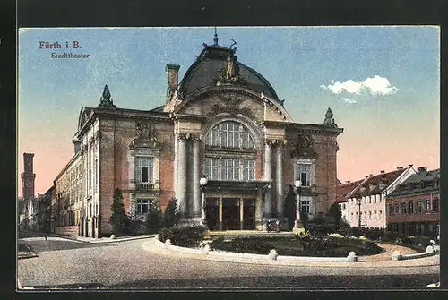 AK Fürth, Blick zum Stadttheater