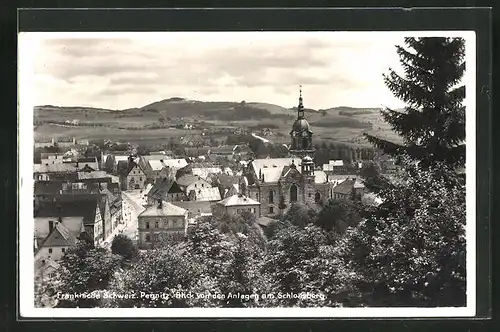 AK Pegnitz, Blick von den Anlagen am Schlossberg