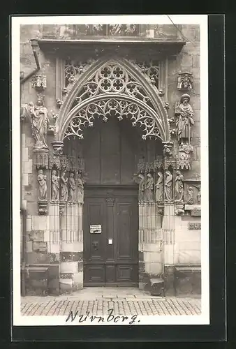 AK Nürnberg, Brauttüre der St. Sebalduskirche