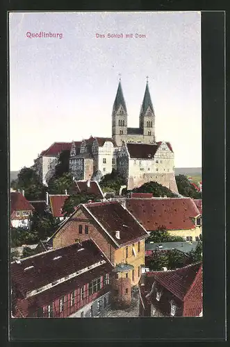 AK Quedlinburg, Das Schloss mit Dom