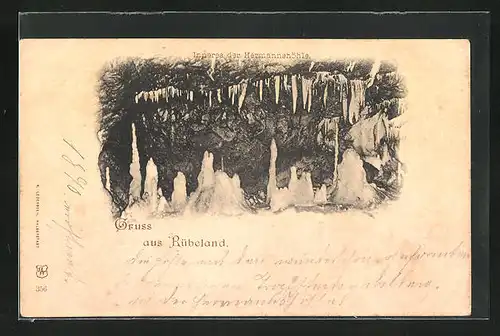 AK Rübeland (Harz), Inneres der Hermannshöhle