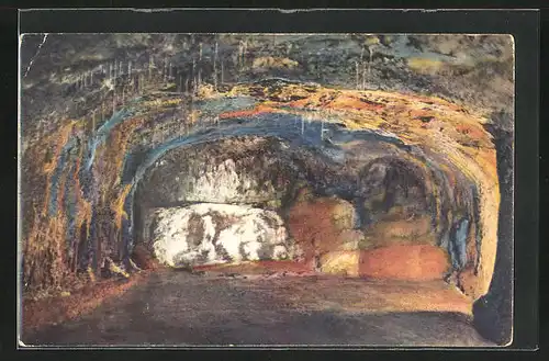 AK Saalfeld (Thür.), Feengrotten - Mittlere Quellgrotte