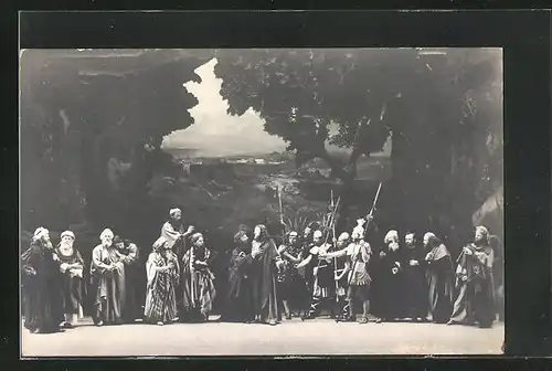 AK Passionsspiele Oberammergau 1900, Verrat und Gefangenennahme