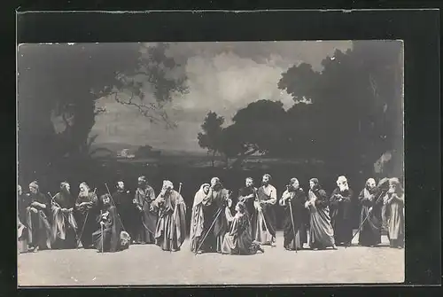 AK Passionsspiele Oberammergau 1900, Abschied von Bethanien
