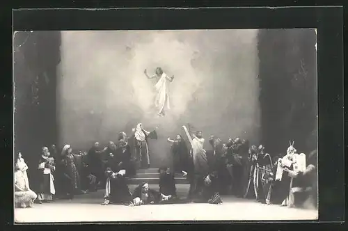 AK Passionsspiele Oberammergau 1900, Triumph und Verherrlichung Christi