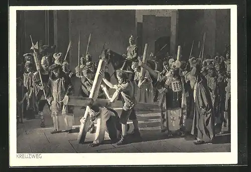 AK Jubiläums-Passionsspiele Oberammergau 1934, Kreuzweg