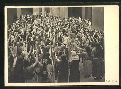 AK Passionsspiele Oberammergau 1930, Empörung