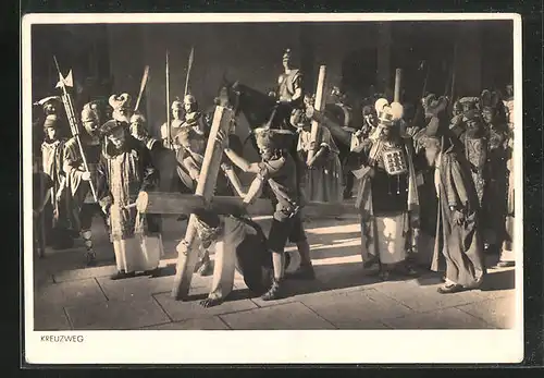 AK Jubiläums-Passionsspiele Oberammergau 1934, Kreuzweg