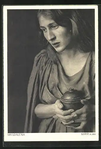 AK Jubiläums-Passionsspiele Oberammergau 1934, Magdalene - Klara Mayr