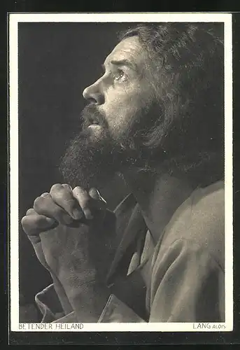 AK Jubiläums-Passionsspiele Oberammergau 1934, Betender Heiland - Alois Lang