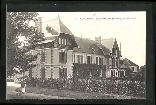 AK Monèteau, Le Chateau des Boisseaux, cotè du Jardin