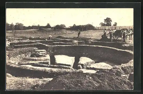 AK Saint-Père-sous-Vèzelay, Thermes gallo-romains des Fontaines-Salèes