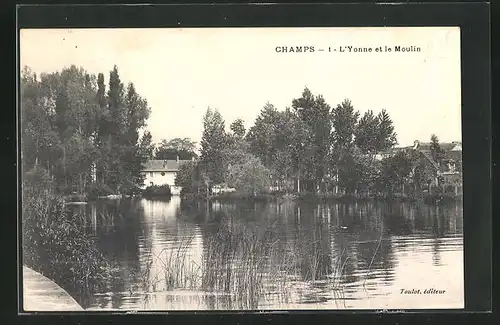 AK Champs, L`Yonne et le Moulin