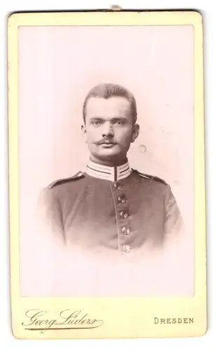 Fotografie Georg Lüders, Dresden, Bautzenerstr. 4, Portrait sächsischer Soldat
