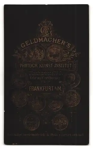 Fotografie F. W. Geldmacher, Frankfurt /Main, Vater mit dem Sohne