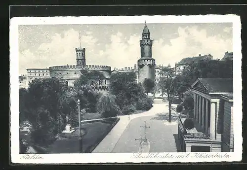 AK Görlitz, Stadttheater mit Kaisertrutz