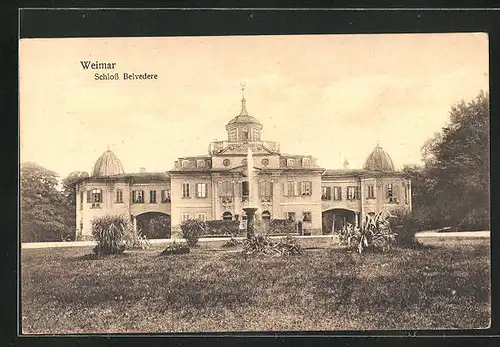AK Weimar, Schloss Belvedere