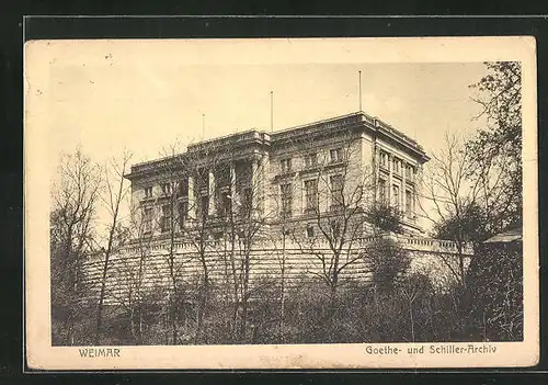 AK Weimar, Goethe- und Schiller-Archiv