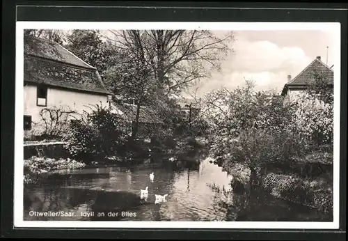 AK Ottweiler /Saar, Idyll an der Blies