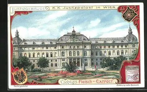 Sammelbild Liebig, Wien, K. K. Justizpalast