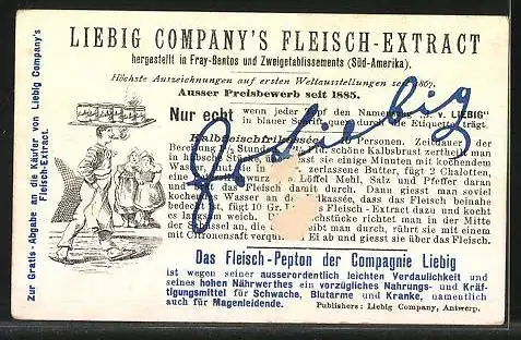 Sammelbild Liebig, Liebig Company`s Fleisch-Extract u. -Pepton, Die Glasindustrie, Schleifen und Polieren von Gläsern