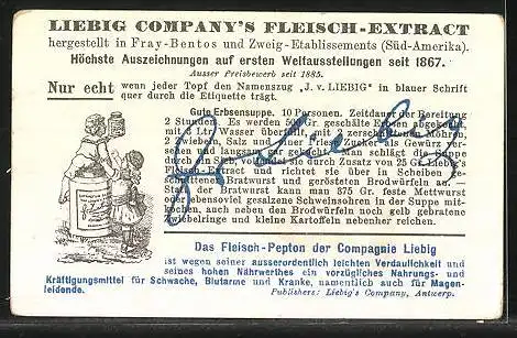 Sammelbild Liebig, Liebig Company`s Fleisch-Extract, Vorder-Indien, Rinder-Rassen: Zebu