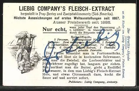 Sammelbild Liebig, Liebig Company`s Fleisch-Extract, Schweden, Bekannte Binnenseen, Mälar-See