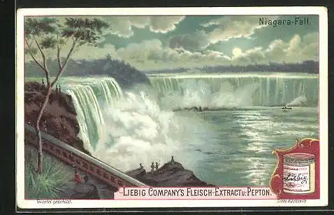 Sammelbild Liebig, Niagara-Fall