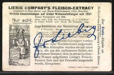 Sammelbild Liebig, Wilhelm Tell, Nr. 3 Tell zu Hause