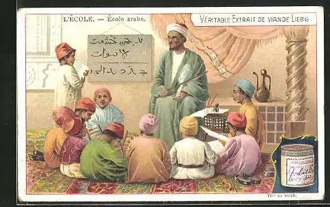 Sammelbild Liebig, L`Ecole, École arabe