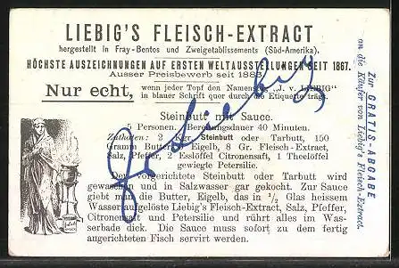 Sammelbild Liebig, Schaugericht, Zeit Ludwigs XIV