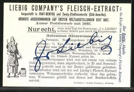 Sammelbild Liebig, Liebig Company`s Fleisch-Extract u.- Pepton, Kaukasierin aus Georgein, Edelfrau aus Hindostar