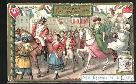 Sammelbild Liebig, Scènes Carnavalesques, Cavalcade