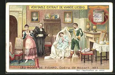 Sammelbild Liebig, Les Noces de Figaro, Opéra de Mozart No. 1