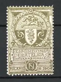 Reklamemarke Milano, Esposizione Felatelica Internazionale 1906, Wappen