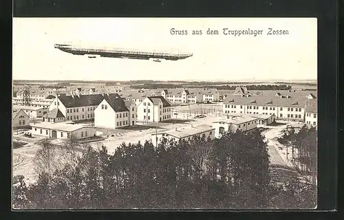 AK Zossen, Zeppelin über Truppenlager
