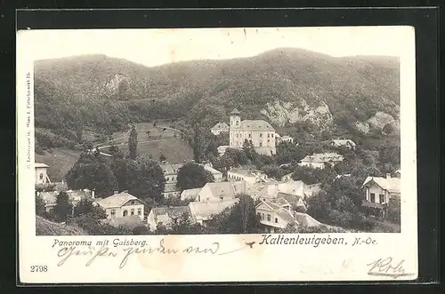 AK Kaltenleutgeben, Panorama mit Gaisberg