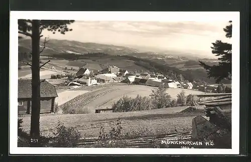 AK Mönichkirchen, Panoramablick von der Bergwiese