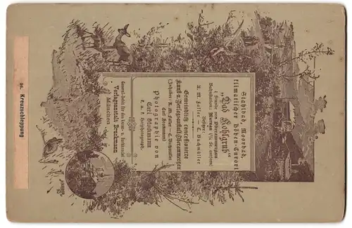 Fotografie unbekannter Fotograf, Ansicht Oberammergau, Kreuzschleppung bei den Passionsspielen 1890