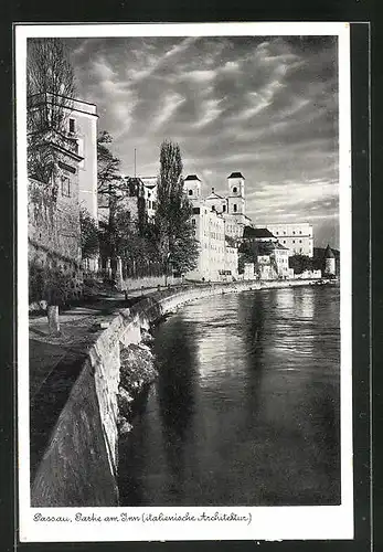 AK Passau, Partie am Inn, An der Uferpromenade
