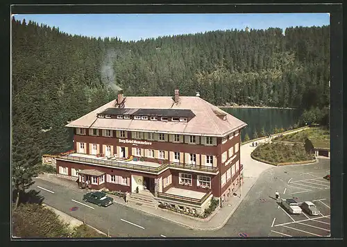 AK Kappelrodeck, Hotel Mummelsee aus der Vogelschau