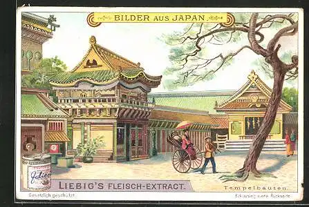 Sammelbild Liebig, Liebig`s Fleisch-Extract, Japan, Tempelbauten