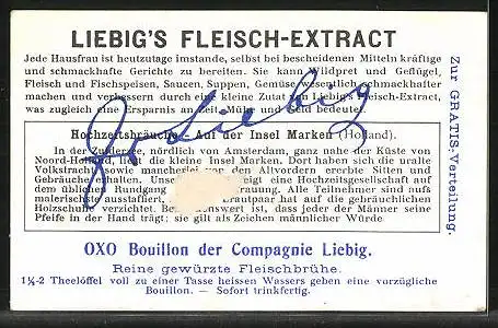 Sammelbild Liebig, Liebig`s Fleisch-Extract, Marken, Hochzeitsbräuche, Hochzeitszug