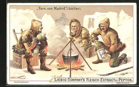 Sammelbild Liebig, Fern von Madrid (Schiller)