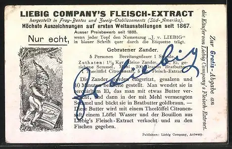 Sammelbild Liebig, Wilhelm Tell, 4. Der Apfelschuss