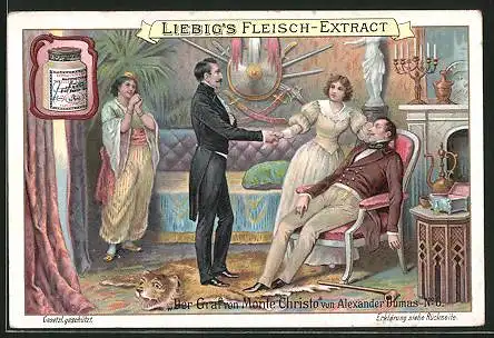 Sammelbild Liebig, Der Graf von Monte Christo, Alexander Dumas