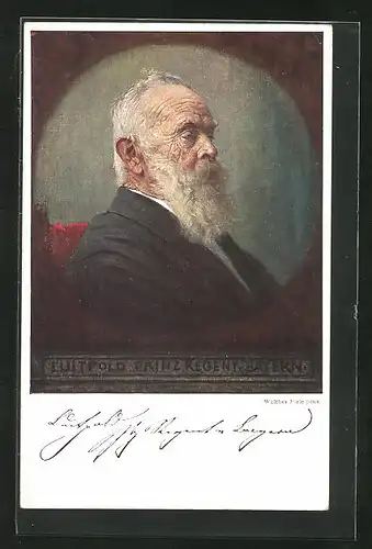 Künstler-AK Prinzregent Luitpold von Bayern, Protrait im betagten Alter