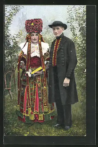 AK Tracht Schaumburg-Lippe, Hochzeitspaar